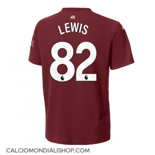 Maglie da calcio Manchester City Rico Lewis #82 Terza Maglia 2024-25 Manica Corta